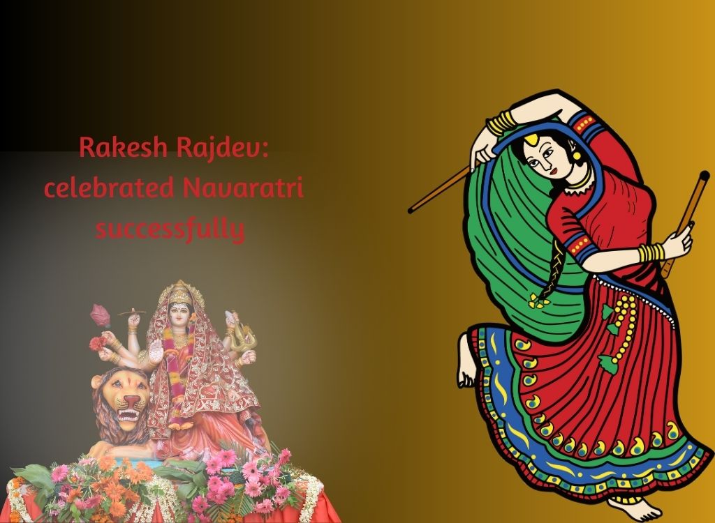 Rakesh Rajdev celebrated Navaratri