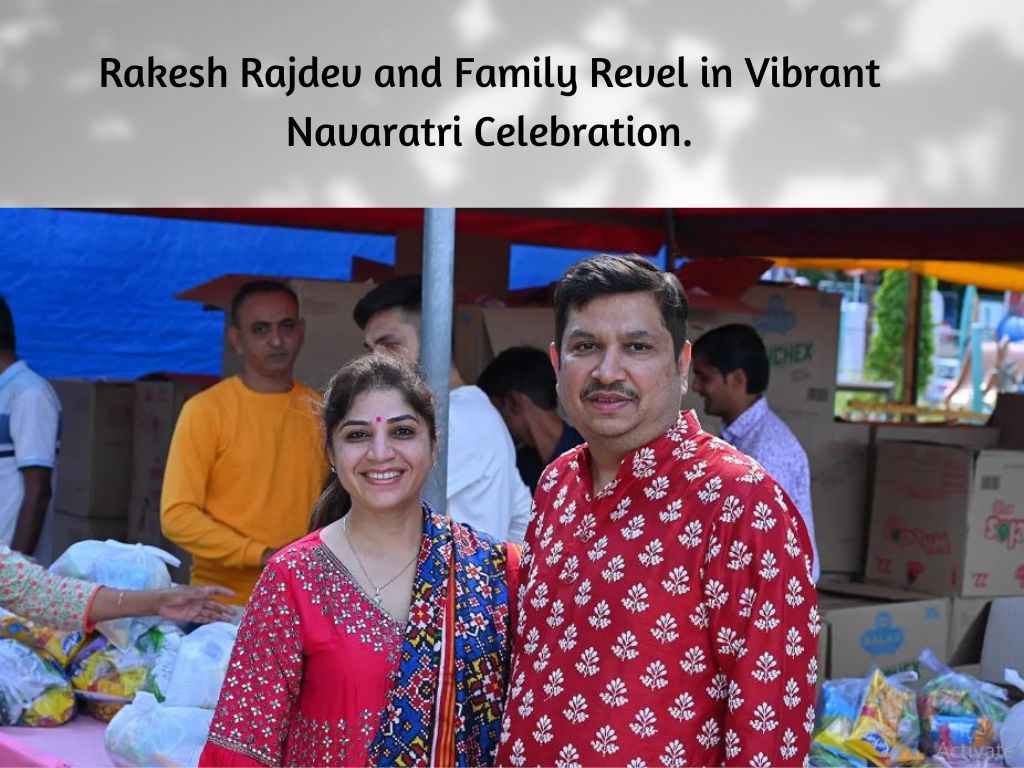 Rakesh Rajdev and Family Revel in Vibrant Navaratri Celebration.